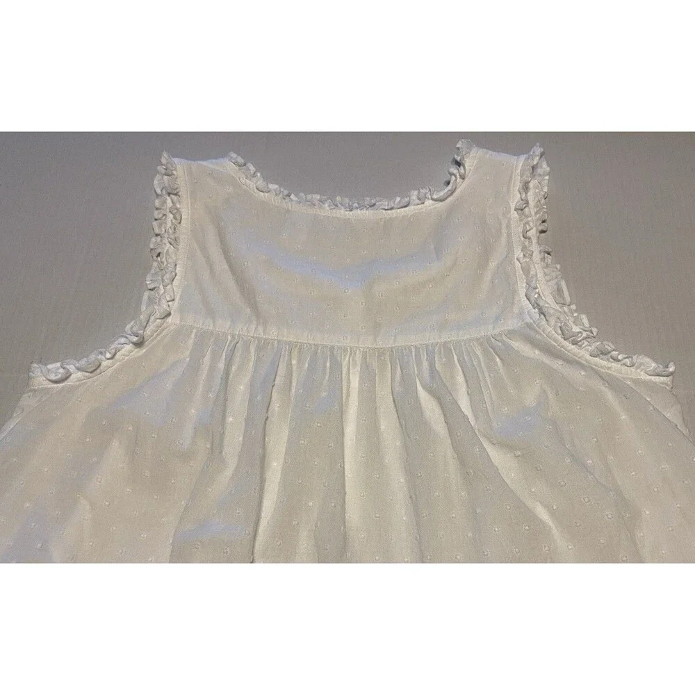 Adonna Sleepwear Nightgown Cotton Swiss Dot Sz M Cottagecore Prairie Romantic - Picture 11 of 15